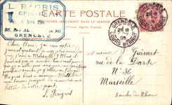 VINTAGE POSTCARD Surroundings of Grenoble Moucherotte seen from of Pinea effect Fogs