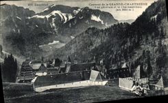 Convento de la POSTAL de la VENDIMIA de la vision chartreuse grande y del som encantador