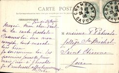 VINTAGE POSTCARD Environs of Grenoble Cascades of Sassenage