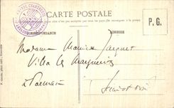 Entrada chartreuse grande de Dauphine de la POSTAL de la VENDIMIA de servicios