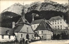 Convento de Dauphine de la POSTAL de la VENDIMIA del reten interior visto chartreuse grande del honor de la corte D