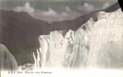 VINTAGE POSTCARD Glacier of Let us work