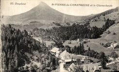VINTAGE POSTCARD St Pierre de Chartreuse and Chamechaude