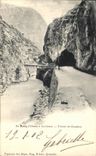 VINTAGE POSTCARD Borough D Oisans with the Serious Tunnel of Chambon