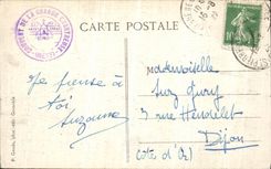 Camino de Dauphine de la POSTAL de la VENDIMIA de chartreuse grande el pico de L amapola del aceite