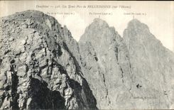VINTAGE POSTCARD Dauphine 3 Peaks of Belledonne