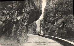 Camino de la POSTAL de la VENDIMIA de St Laurent chartreuse grande del puente