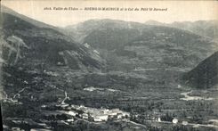 VINTAGE POSTCARD Valley of Borough St Maurice and the Collar of Small St Bernard
