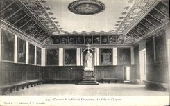 Convento de Dauphine de la POSTAL de la VENDIMIA de chartreuse grande el cuarto del capitulo