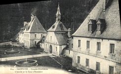 POSTAL Dauohine de la VENDIMIA L chartreuse grande incorporado y el honor de la corte D