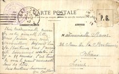POSTAL Dauohine de la VENDIMIA L chartreuse grande incorporado y el honor de la corte D