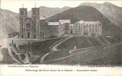 VINTAGE POSTCARD Grenoble Pilgrimage of Notre Dame of Salette