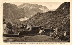 Opinion grande de Charteuse de la POSTAL de la VENDIMIA del convento y del som encantador