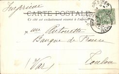 Camino de la POSTAL de la VENDIMIA de chartreuse grande