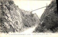 CPA Le Dauphine Pittoresque Le Darc Le Pont Ponsonnas pres La Mure