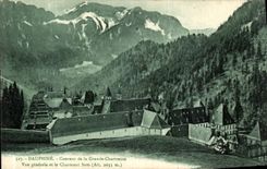 Convento de Dauphine de la POSTAL de la VENDIMIA de la vision chartreuse grande y del som encantador