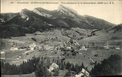 VINTAGE POSTCARD Dauphine St Pierre de Chartreuse View and Large Som