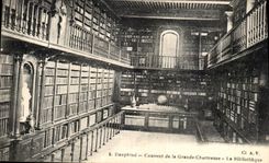 Convento de Dauphine de la POSTAL de la VENDIMIA de la biblioteca chartreuse grande