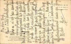 Camino chartreuse grande de Dauphine de la POSTAL de la VENDIMIA del puente del desierto Saint de Bruno