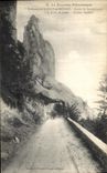 VINTAGE POSTCARD Envitons of St Jean in Royans Road of Combe Laval to the drill of Slow Curious rocks