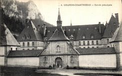 Entrada principal chartreuse grande de Dauphine de la POSTAL de la VENDIMIA