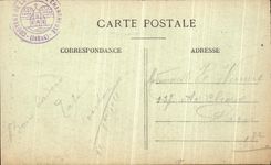 Ruta de la POSTAL de la VENDIMIA de la entrada chartreuse grande de servicios