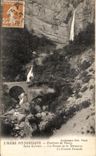 VINTAGE POSTCARD Picturesque Surroundings of Holy Vinay Gervais throats of Drevenne the large cascade