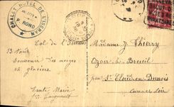 Camino de la POSTAL de la VENDIMIA de L esquina pedazo y cordones del metal de la casa de Iseran