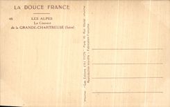 Convento de Dauphine de la POSTAL de la VENDIMIA de chartreuse grande