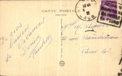 VINTAGE POSTCARD Dauphine Large Narrow parts