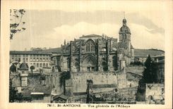 VINTAGE POSTCARD St Antoine View of L Abbey