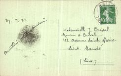 VINTAGE POSTCARD Massive of belledonne Crack to the Glacier of Freydanne