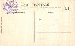 Ataque frontal chartreuse grande de Dauphine de la POSTAL de la VENDIMIA el principal en la camara acorazada izquierda de las senoras