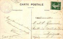 La ruta de la POSTAL de la VENDIMIA de chartreuse grande tiene Saint Laurent del puente