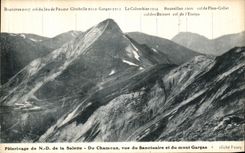 VINTAGE POSTCARD Nd Pilgrimage of Salette Of Chamoux seen of the sanctuary and the Gargas Mount