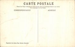 El camino de Dauphine Vercors de la POSTAL de la VENDIMIA de grande el estrecho parte