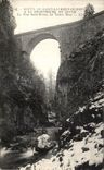 VINTAGE POSTCARD Road of Saint Laurent of the Bridge in Chartreuse in winter the Holy bridge Bruno dead Guiers