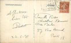 VINTAGE POSTCARD Road of Saint Laurent of the Bridge in Chartreuse in winter the Holy bridge Bruno dead Guiers