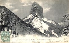 VINTAGE POSTCARD Ligne of Greboble has Gap the Mount Switches in Winter