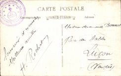 Masa solida de Dauphine de la POSTAL de la VENDIMIA de chartreuse grande entrado del convento de chartreuse grande