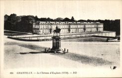 VINTAGE POSTCARD Chantilly the Castle D Enghein 1770