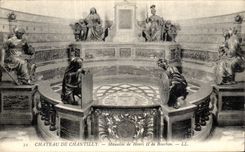 VINTAGE POSTCARD Castle of Chantilly Mausoleum of Henri II of Bourbon