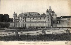VINTAGE POSTCARD Castle Of Chantilly Western Southern part