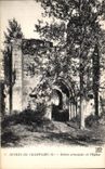 Ruinas de la POSTAL de la VENDIMIA de la entrada principal de Champlieu de L iglesia
