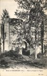 VINTAGE POSTCARD Surroundings of Compiegne Main entrance of L Church