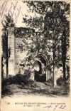 VINTAGE POSTCARD Ruins Of Compiegne Ruins of Champlieu Main entrance of L church