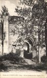 VINTAGE POSTCARD Ruins of Champlieu Main entrance of L church