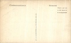 VINTAGE POSTCARD Ruins of Champlieu Main entrance of L church