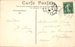 VINTAGE POSTCARD Park of the Castle Of Chantilly L gone of L drive