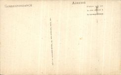 VINTAGE POSTCARD Ruins of Champlieu Main entrance of L church